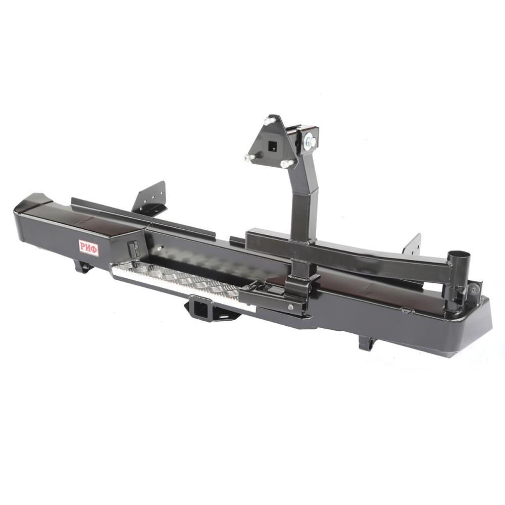 Бампер РИФ задний Fiat Fullback с квадратом под фаркоп и калиткой