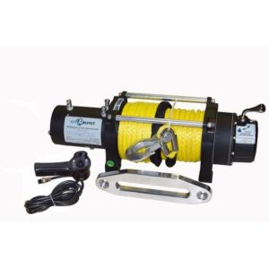 Лебедка электрическая автомобильная СТОКРАТ HD 12.5 WP, 12V, 6.8 л.с. с синтетическим тросом