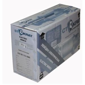 Лебедка электрическая автомобильная СТОКРАТ SD 12.5 SW, 12V, 6.5 л.с., синтетический трос