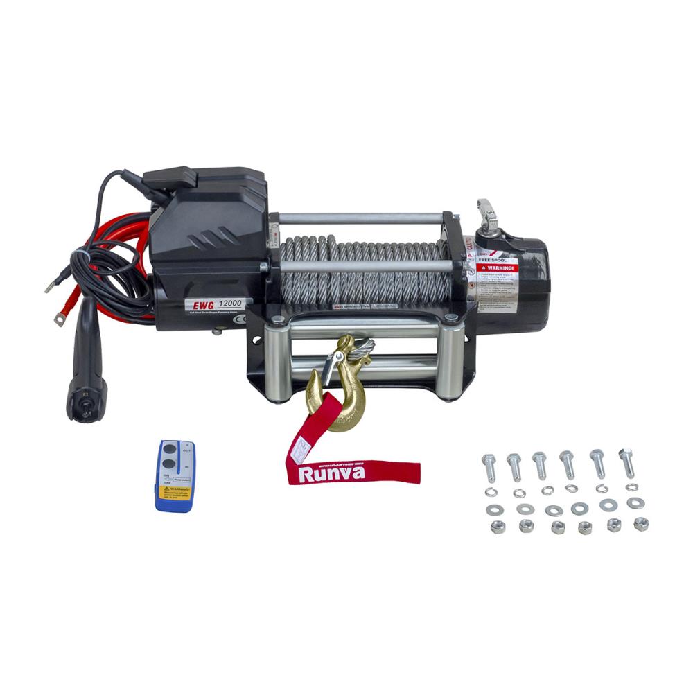 Лебёдка электрическая 12V Magnum 12000 lbs 5443 кг (стальной трос) Лебёдка электрическая 12V Magnum 12000 lbs 5443 кг (стальной трос)