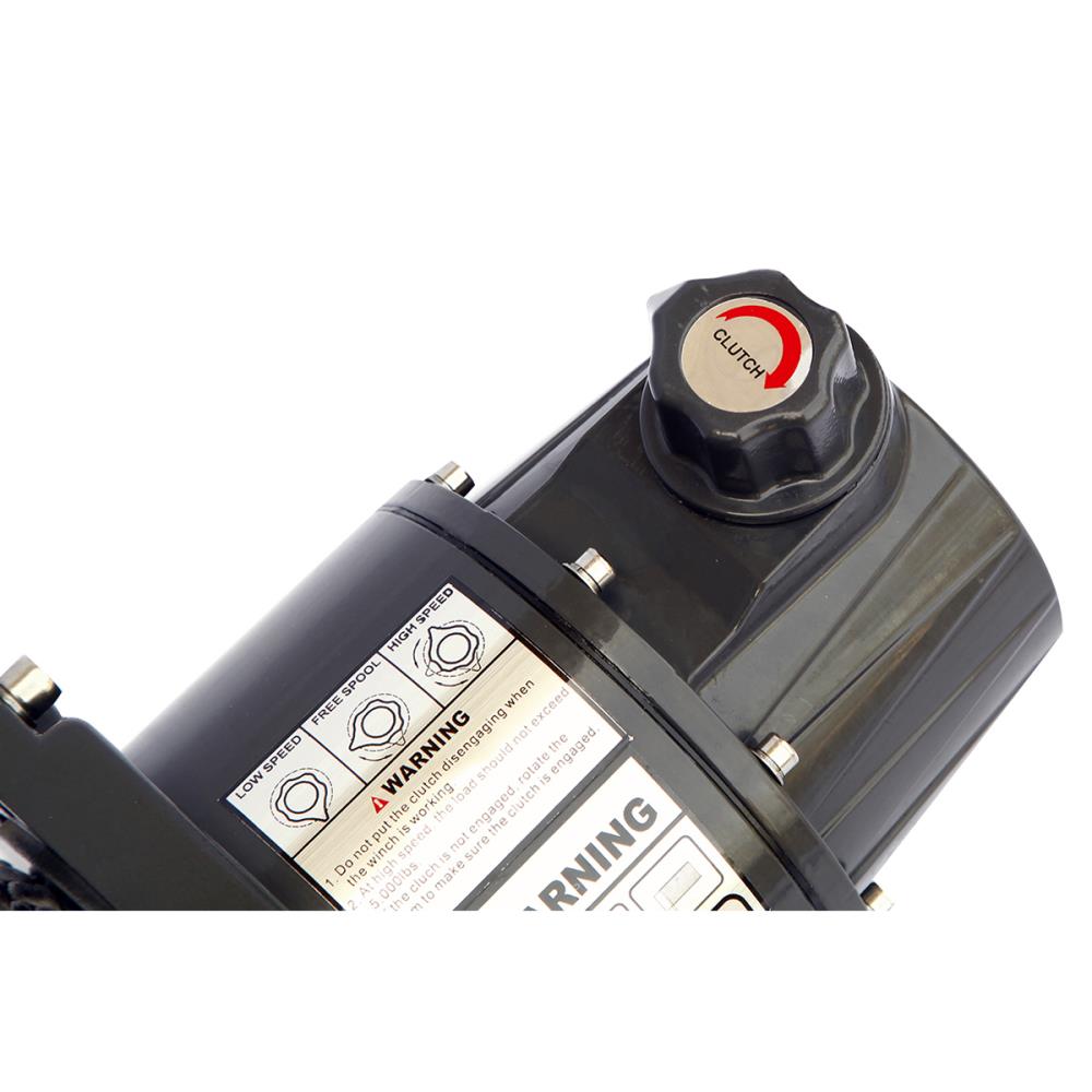 Лебёдка электрическая двухскоростная 12V Runva 10000 lbs 4500 кг (синтетический трос) Лебёдка электрическая двухскоростная 12V Runva 10000 lbs 4500 кг (синтетический трос)