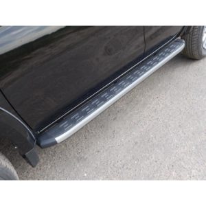 Пороги алюминиевые с пластиковой накладкой 1820 мм FIAT Fullback