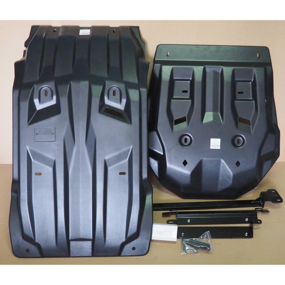 Защита картера, кпп и рк Fiat Fullback 2016- из 2х частей (Композит 10 мм)