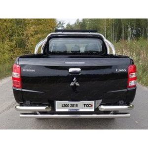 Защита кузова 75х42 мм со светодиодной фарой на Fiat Fullback 2016-2019