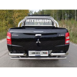 Защита кузова и заднего стекла 75х42 мм со светодиодной фарой Fiat Fullback 2016-2019