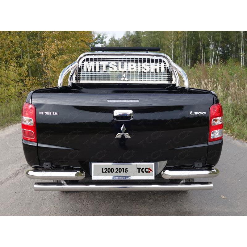 Защита кузова и заднего стекла 75х42 мм со светодиодной фарой Fiat Fullback 2016-2019