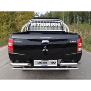 Защита кузова и заднего стекла со светодиодной фарой 75х42 мм для Fiat Fullback 2016-2019