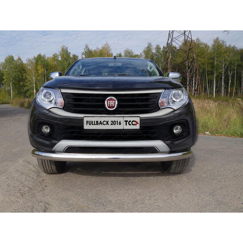 Защита передняя нижняя 76,1 мм, полированная нержавеющая сталь Fiat Fullback 2016+