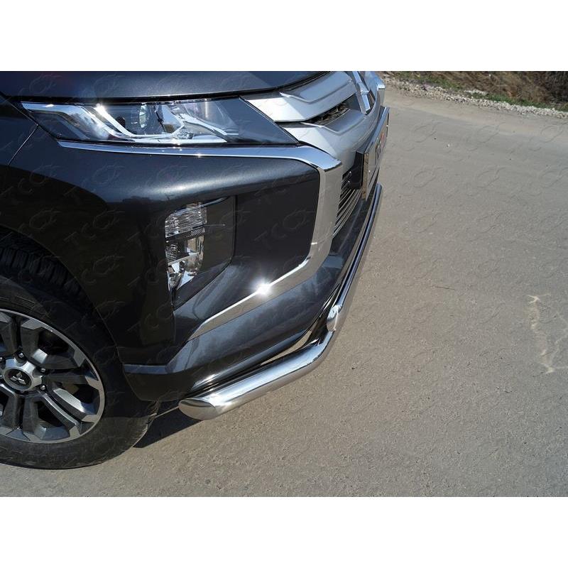 Защита передняя нижняя (двойная) 76,1/75 мм для Fiat Fullback 2019+