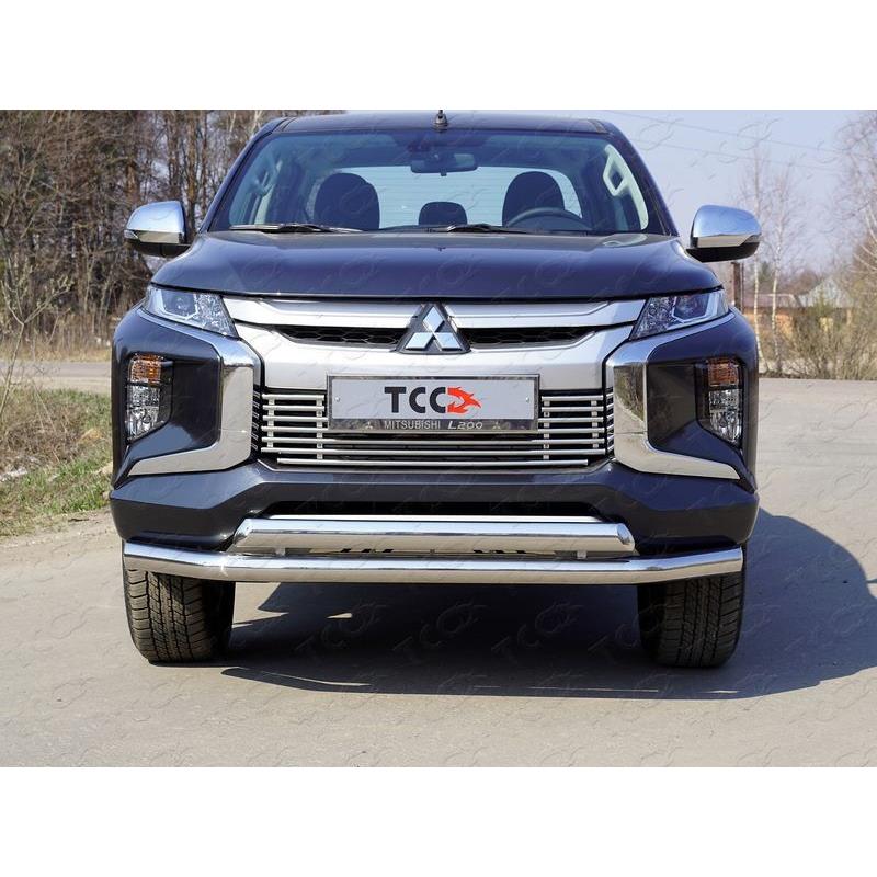 Защита передняя нижняя (двойная) 76,1/75 мм для Fiat Fullback 2019+