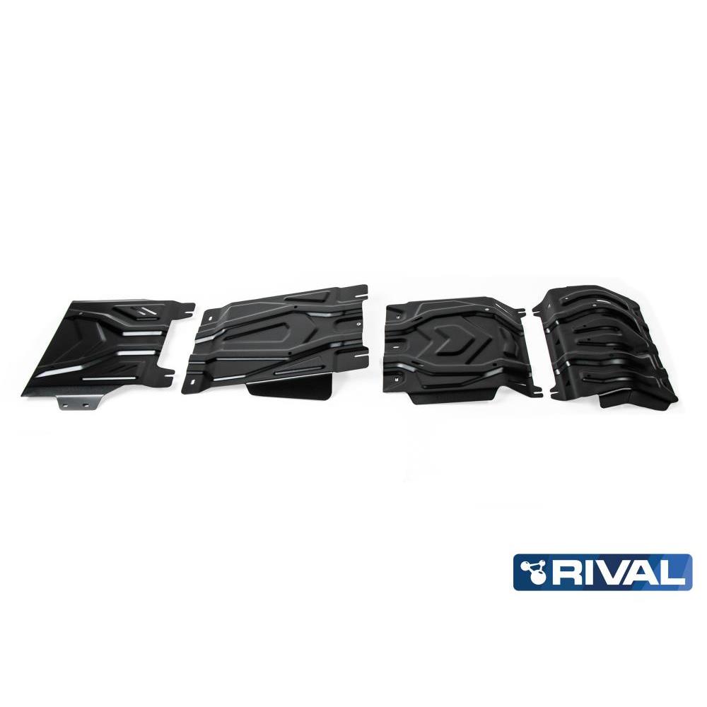 Защита "Rival" для радиатора, картера, КПП и РК Fiat Fullback 2016-2019